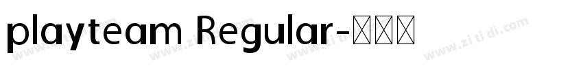 playteam Regular字体转换